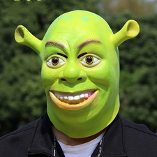 Shrek Adults Mask Costume Outfit Fancy Dress Party Cosplay Latex Party Halloween