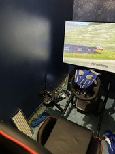 Sim rig, seat with  Logitec g29 Wheel, Pedals & Shifter