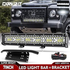 20inch 300W Led Light Bar License Plate Bull Bar Bumper Mount Bracket w/Wire Kit