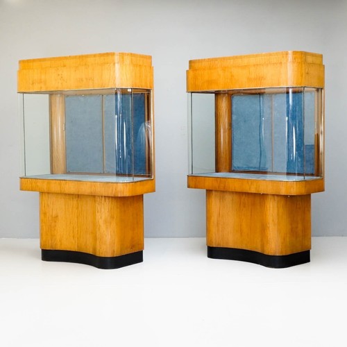Antique shop display cabinets - antique,