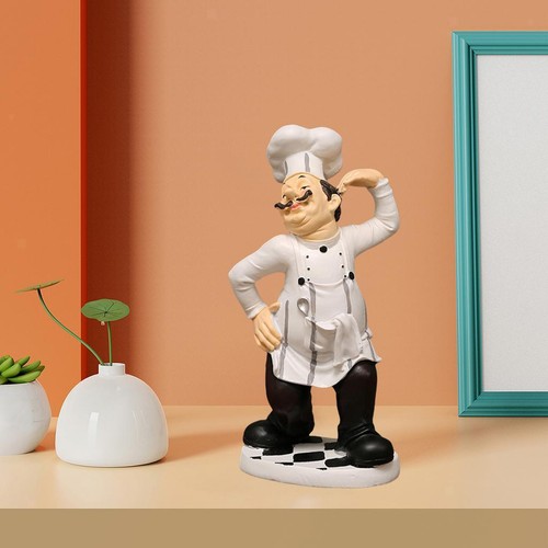 Resin chef figurine - 1x, statue