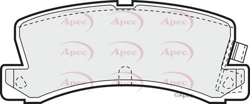 Apec rear brake pad set - apec,