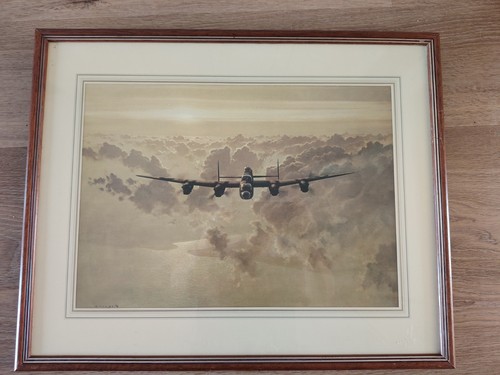 Framed classic aviation art - framed,