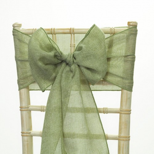 Linen sash sage wedding - sage, event