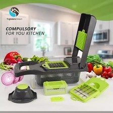 Vegetable Chopper Kitchen Mandoline Vegetable Cutter Slicer Food Chopper UK