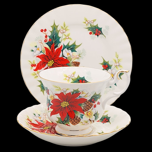Royal albert poinsettia trio - albert,