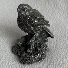 Vintage Royal Selangor Pewter Bird Robin 54-7424 Miniature Figure 1994