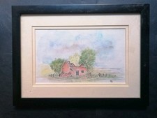 Vintage Watercolour Landscape