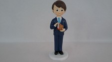 Mopec Figure for Communion Child with Suit and Bible in Hand