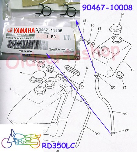 Yamaha rz350 rd350ypvs rd350lc - rz350,