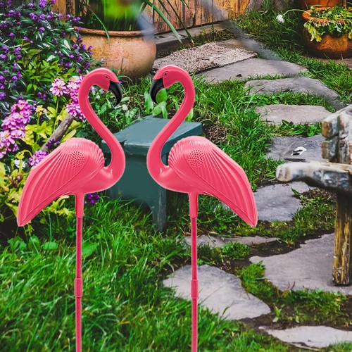 Flamingo yard decorations - flamingo,
