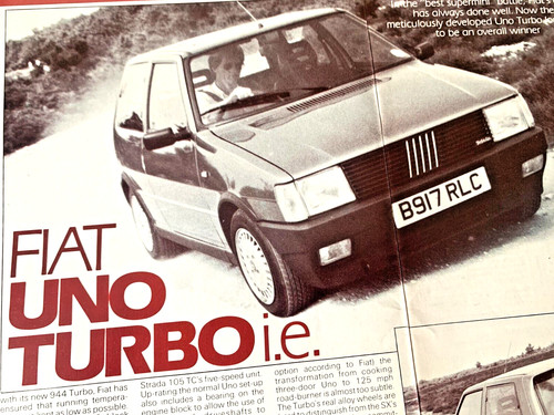 Fiat uno turbo launch - turbo,