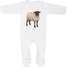 'Suffolk Sheep' Baby Romper