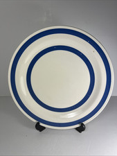 Staffordshire Chef Ware Large Plate / Platter  30.5cm 12 Inch Blue White Stripe.