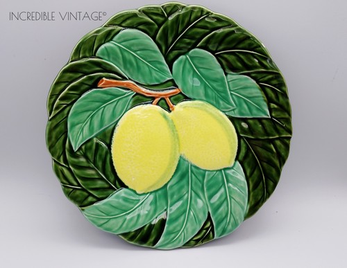 Vintage majolica lemon - majolica, fruit