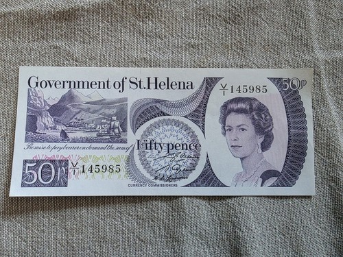 Banknote saint helena - 50, pence