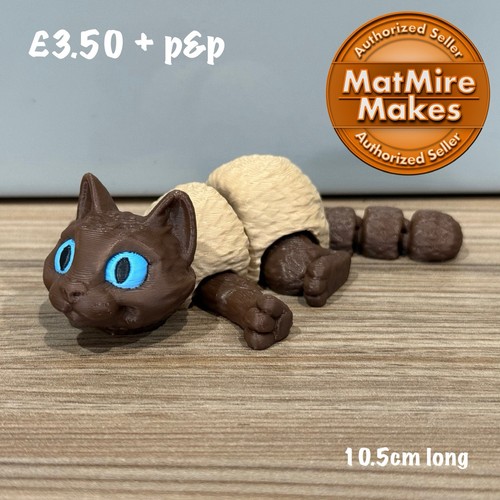 Mini siamese cat fidget - siamese,