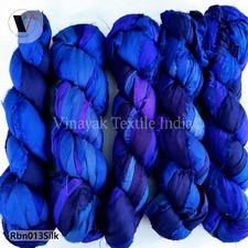 Recycled sari silk Solid color