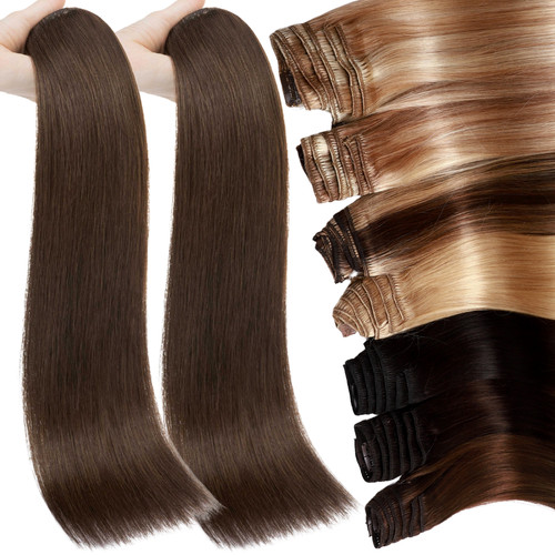 Double weft100 human hair - double, weft100%