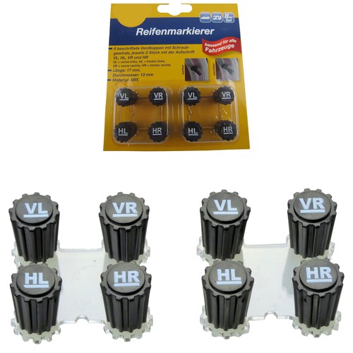 Tire marker valve - marker, caps