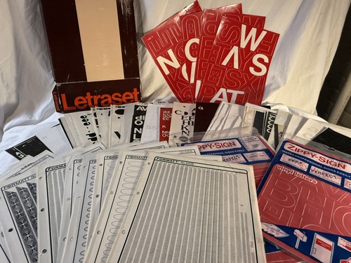 Vintage letraset dry transfer - dry,