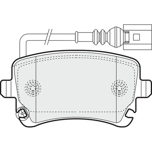 Brake pads set - pads, for