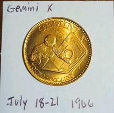 NASA Space Mission Brass Coin