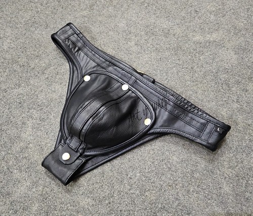 Men real leather - leather, jockstrap
