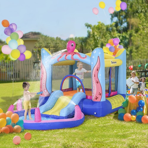 Bouncy castle with slide - with,