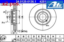 X2 PCS FRONT BRAKE DISC SET