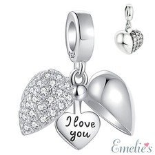 I Love You Heart Charm Bead