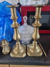 Brass Candlestick Pair Vintage