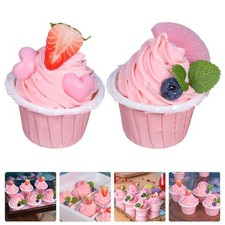 2pcs Faux Cakes Models Cakes
