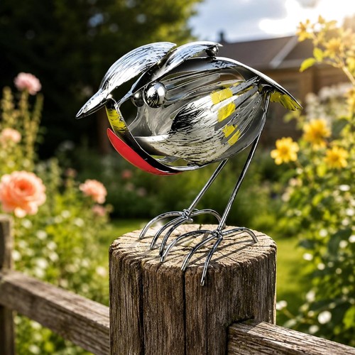 Metal robin garden - robin, ornaments