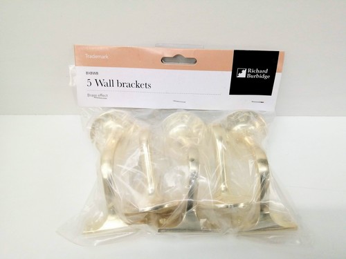 Brass handrail brackets - brass, stair