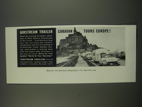 1957 airstream trailers - ad,