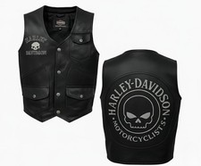 Men's Leather Motorcycle Vest