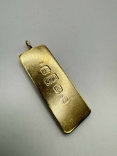 9ct Large Ingot Pendant