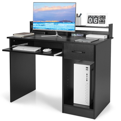Shaped computer desk with - l,