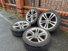 🌟Genuine Bmw 3 series alloy wheels 5x120 with TYRES + TPMS SENSORS