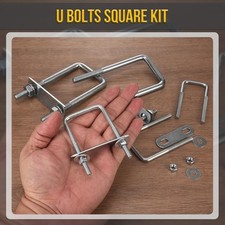 2x Right Angle U-bolt M6 M8