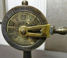 Beautiful Antique Brass Ship Engine Room Telegraph Marine Working Nautical 7"