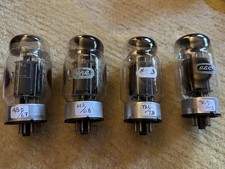 Matched quad 1960s GEC KT88 /