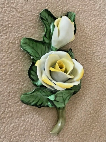 Vintage herend yellow roses - vintage,