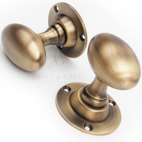 Solid brass oval round - solid,