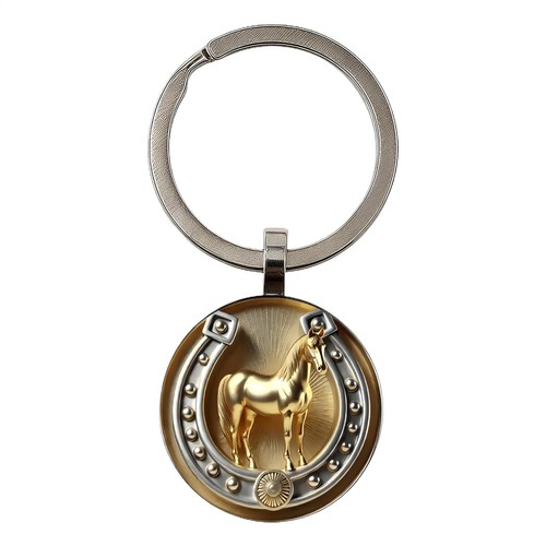 Creative zinc alloy horse key - zinc,
