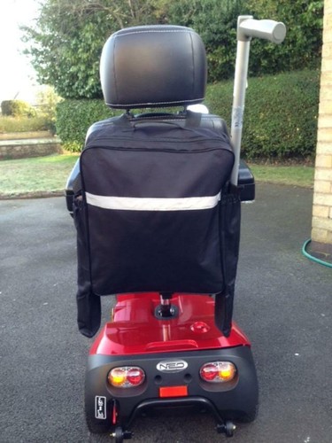 Mobility scooter shopping - scooter, bag