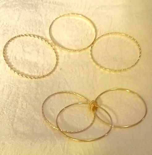 Set thin gold metal - of,