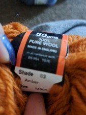 Yarn Paccia La Lana Rustique 100% Wool Shade Amber, 50g 