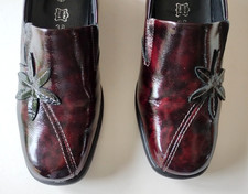 Fly Flot UK Size 5 EU 38 Ladies Patent Leather Wedge Shoes Worn Once 